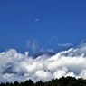 富士山と残月