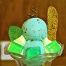 チョコミントパフェ