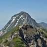 八ヶ岳　横岳から見た赤岳