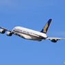 「ブルー」Singapore A380-841 9V-SKL 飛び立ちです