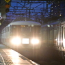 大垣駅に到着した下りムーンライトながら号