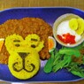 サルくんのキーマカレープレート