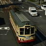 歩道橋の上から。