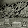 箱根山麓深森散歩：鐘楼の彫刻　昇龍