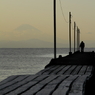 冬の夕景桟橋（その３）