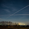 contrail at night