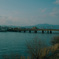 琵琶湖に架かる鉄橋