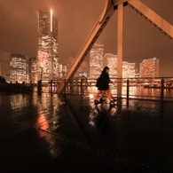 雨上がりを歩く