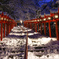 雪の貴船神社