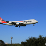 「青い日」Cargolux 747-8 LX-VCG 来ました