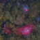猫の手星雲　M8　M20　2022年（再処理 拡大）