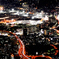 皿倉山2022　2月-5　夜景　都市高速とアウトレット