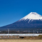 毎年恒例の富士山と新幹線のコラボ