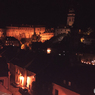チェコ（９７６）チェスキー・クルムロフ城の夜