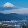 富士山と客船