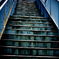 stairs in blue