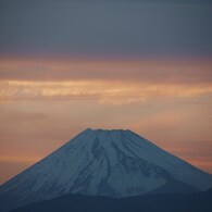 夕焼けの富士