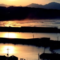 伯耆の国散歩　大晦日の夕景　泊漁港