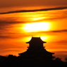 犬山城からの日の出