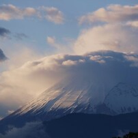 富士にかかる雲