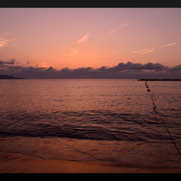 海辺の夕景