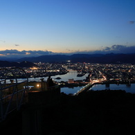 トワイライトな高知の夜景