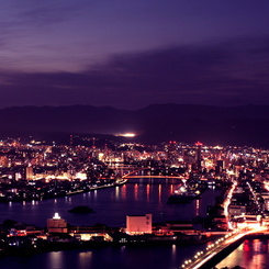 高知市の夜景