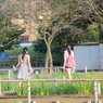 公園の二人