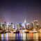 Manhattan night view 