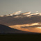 岩木山の夕景