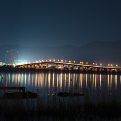 夜景 - 琵琶湖大橋