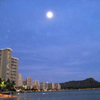 Full moon of the Waikikii