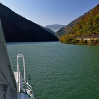 紅秋　庄川峡船の旅３