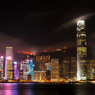 Night View of Hong Kong Island