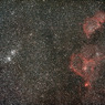 二重星団とハート星雲