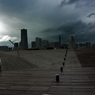 Gray sky in Yokohama