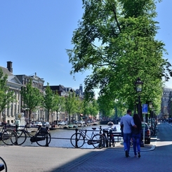 オランダ　アムステルダム　運河のある風景　その６