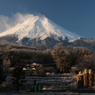 忍野の朝