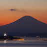 披露山公園より夕景富士 /2