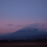 夕景の富士