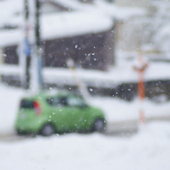 雪がちらちら