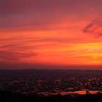 砺波夕景色