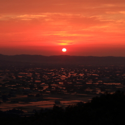 散居村夕景　２　