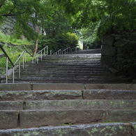 唐津城の石階段