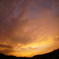 大淀川の夕暮れ (2015/8/6夕方)