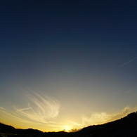 大淀川の夕暮れ (2015/8/7夕方)