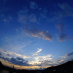 大淀川の夕暮れ (2015/8/19夕方)