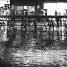 雨の自転車置場