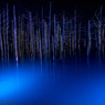 青い池　Blue night