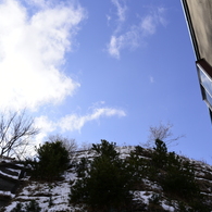 空。薄雲。時々建物。